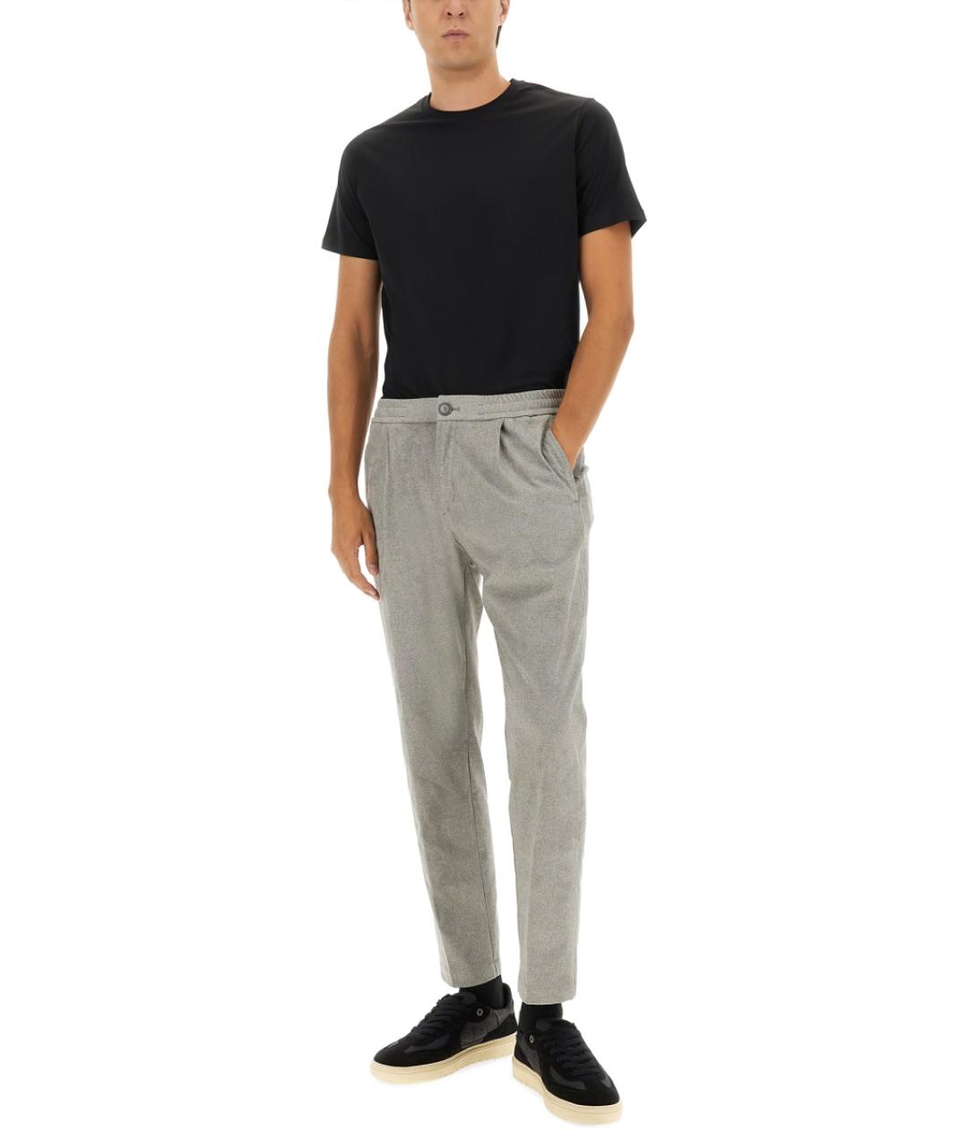 HERNO Черная хлопковая футболка, фото 2