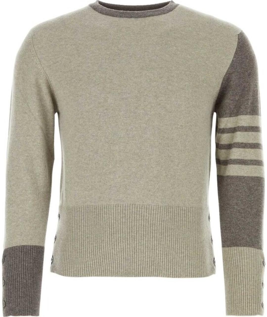 THOM BROWNE Бежевый кашемировый джемпер / свитер, фото 1