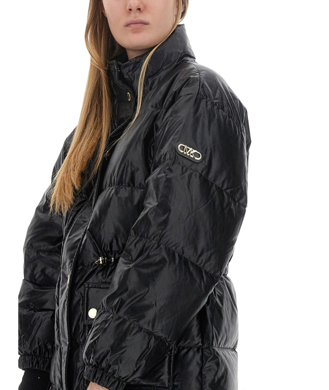 MICHAEL KORS Черный вискозный пуховик, фото 4