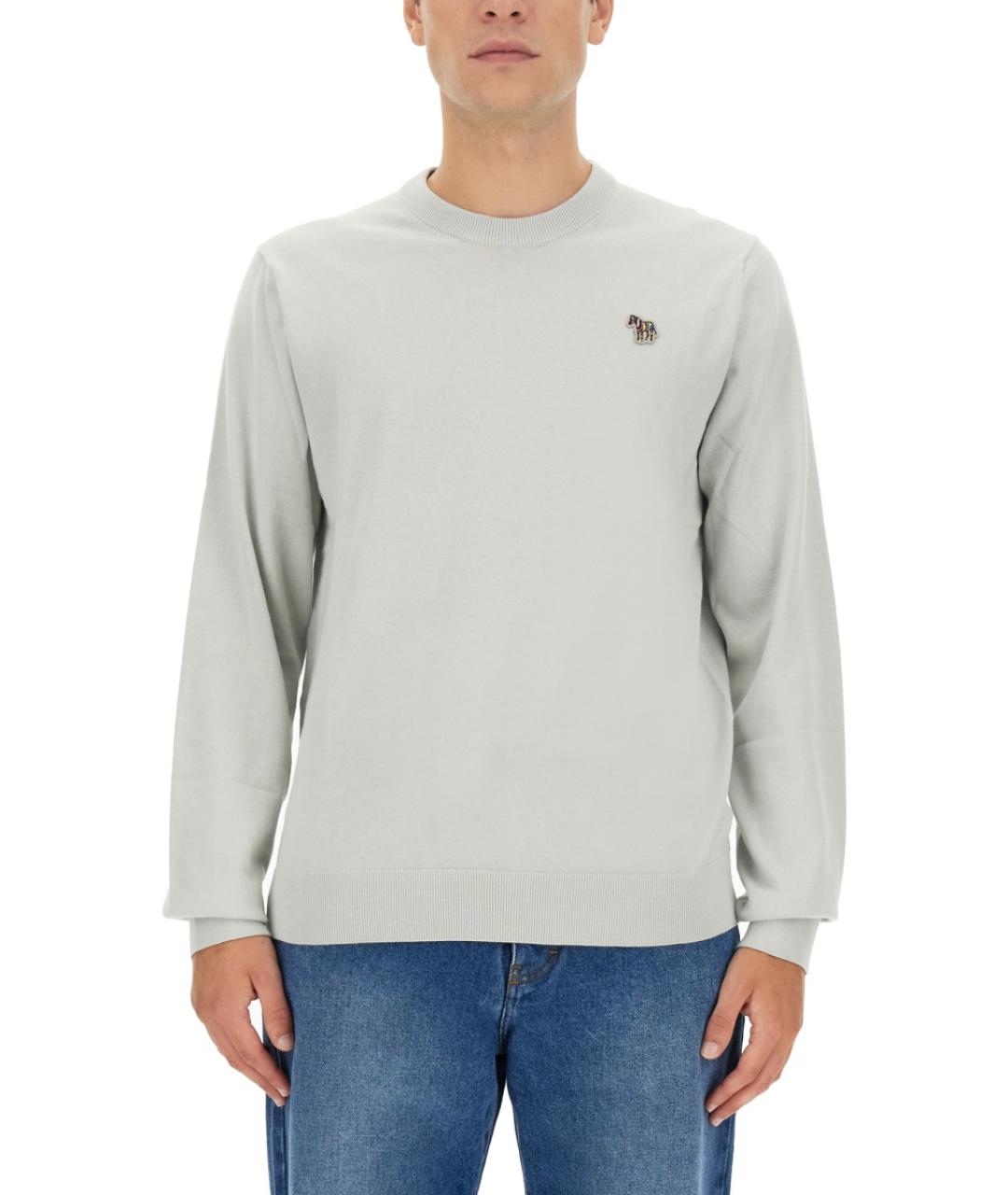 PS BY PAUL SMITH Серый хлопковый джемпер / свитер, фото 5