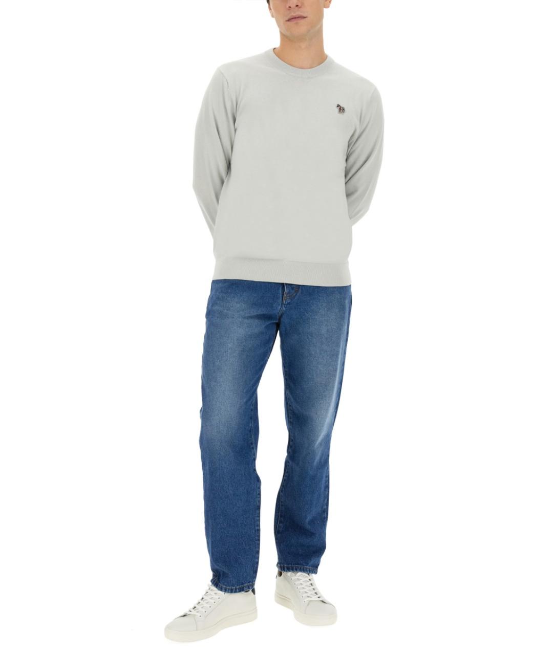 PS BY PAUL SMITH Серый хлопковый джемпер / свитер, фото 2