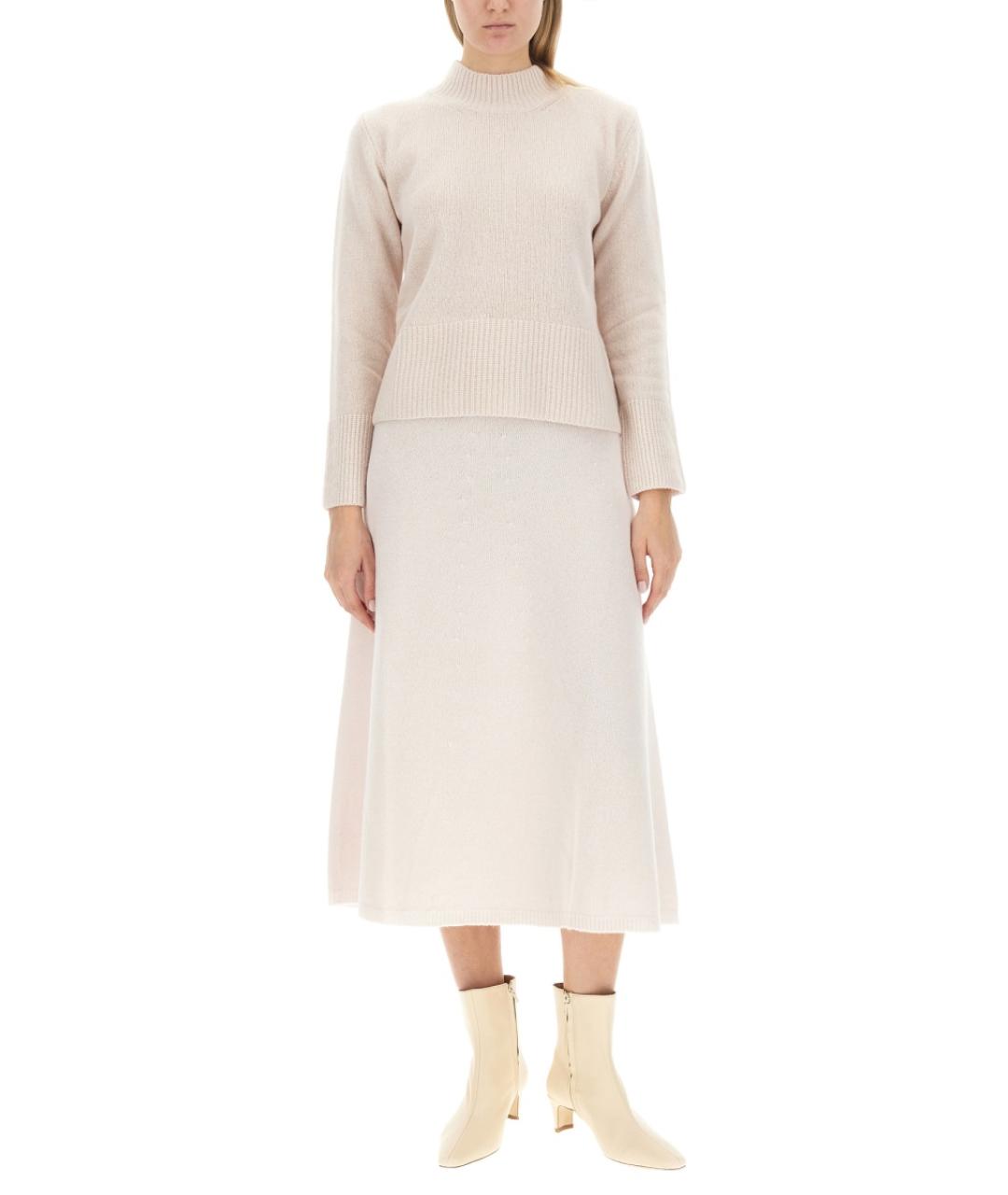 ALYSI Белый шерстяной джемпер / свитер, фото 2