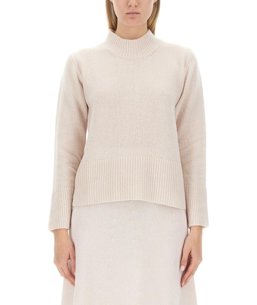 ALYSI Белый шерстяной джемпер / свитер, фото 5