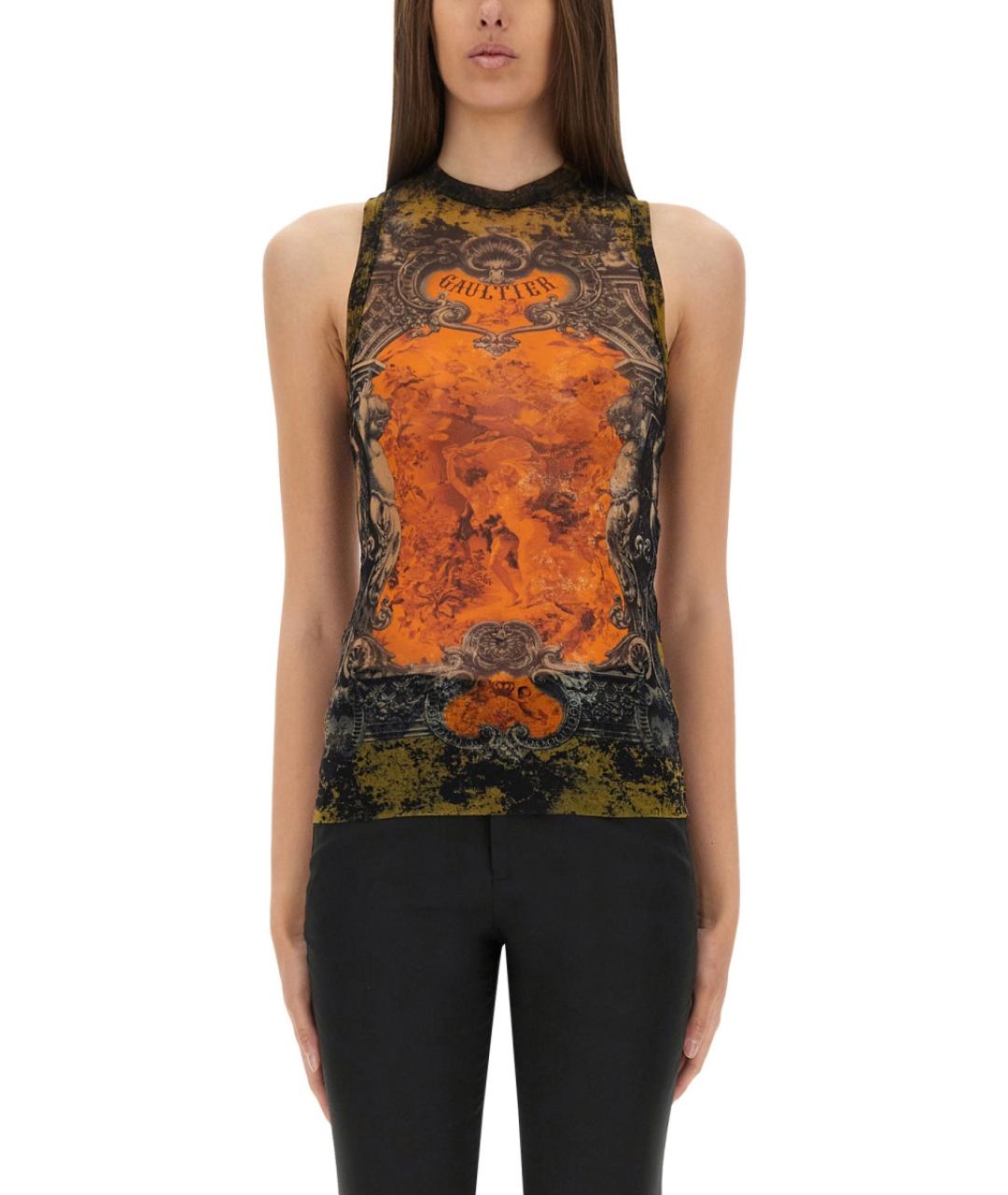 JEAN PAUL GAULTIER Мульти полиамидовая майка, фото 5