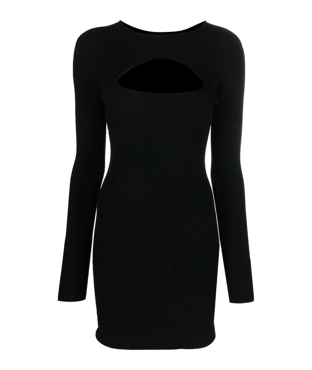 DSQUARED2 Черное вискозное повседневное платье, фото 1