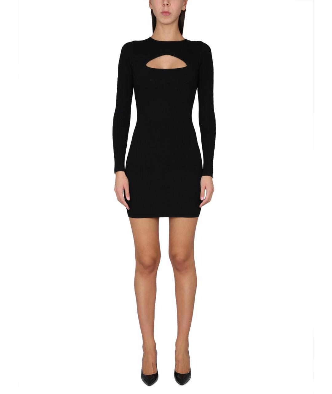 DSQUARED2 Черное вискозное повседневное платье, фото 5