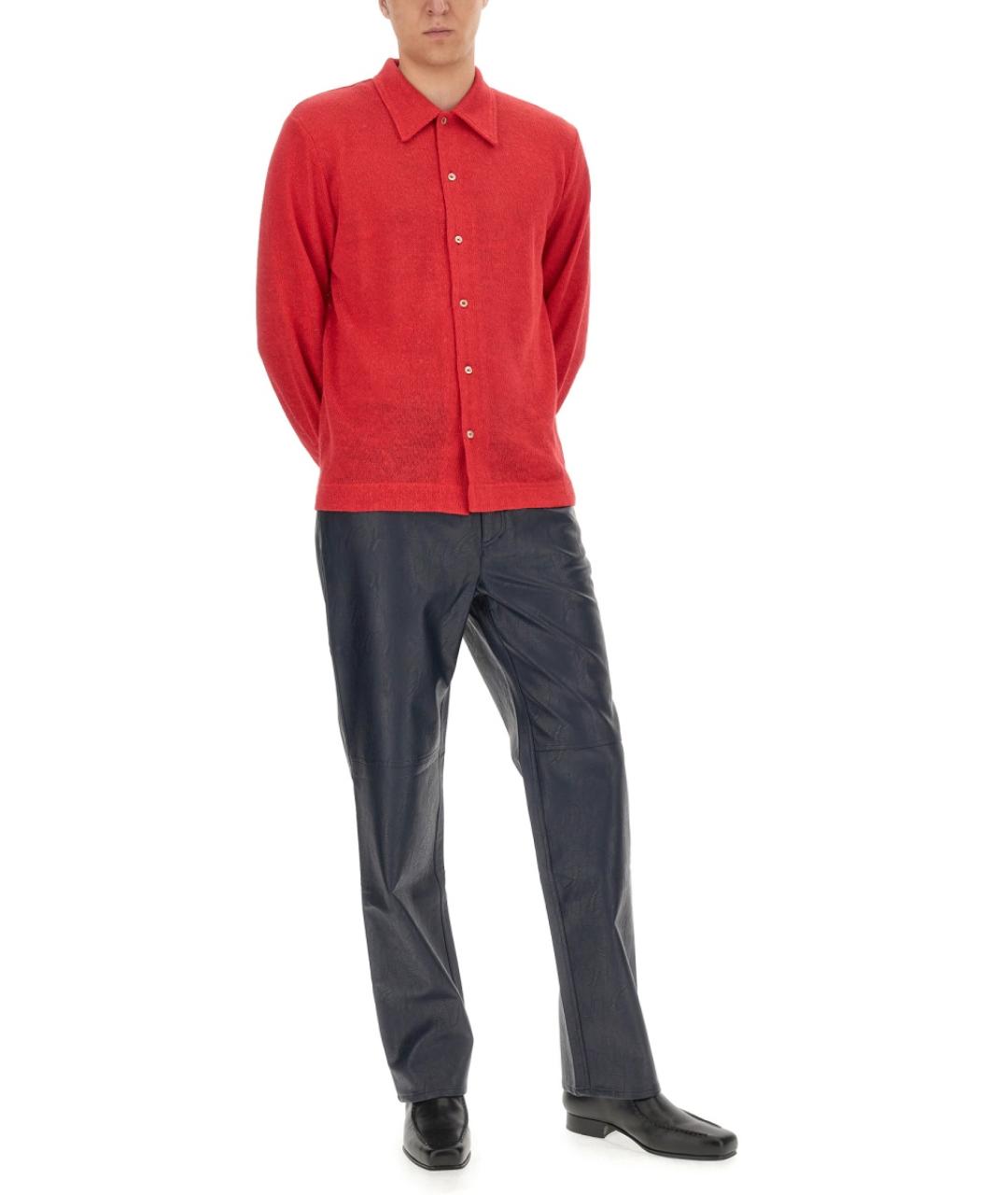 SEFR Красная льняная кэжуал рубашка, фото 2