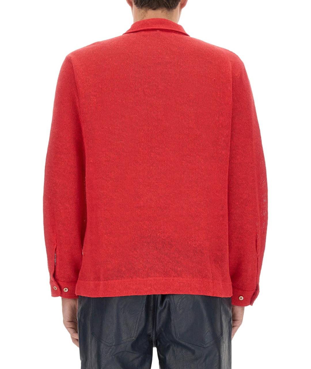 SEFR Красная льняная кэжуал рубашка, фото 3