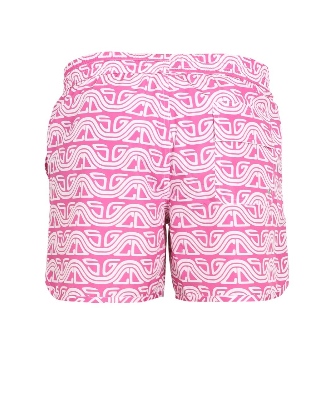 GCDS Розовые полиэстеровые шорты, фото 4