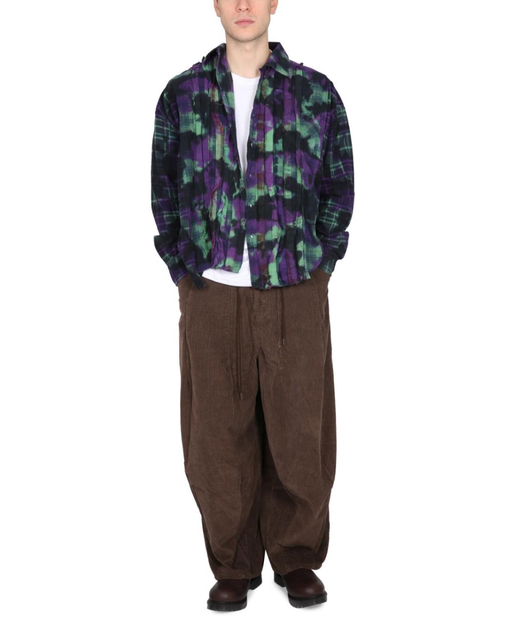 NEEDLES Мульти хлопковая кэжуал рубашка, фото 2