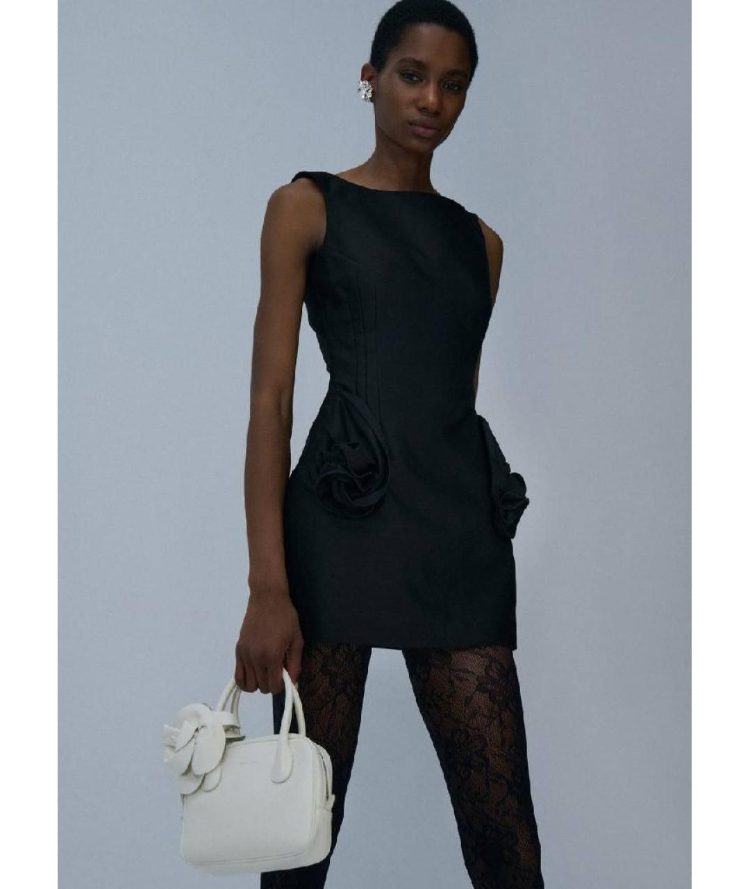 MAGDA BUTRYM Черное хлопковое вечернее платье, фото 3