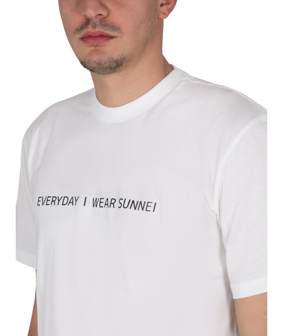 SUNNEI Белая хлопковая футболка, фото 4