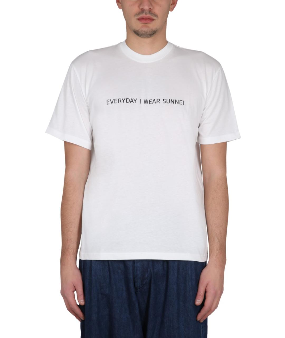 SUNNEI Белая хлопковая футболка, фото 5