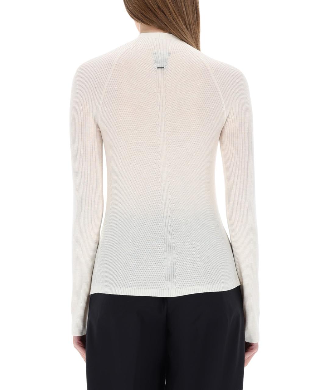 HUGO BOSS Белый шерстяной джемпер / свитер, фото 3