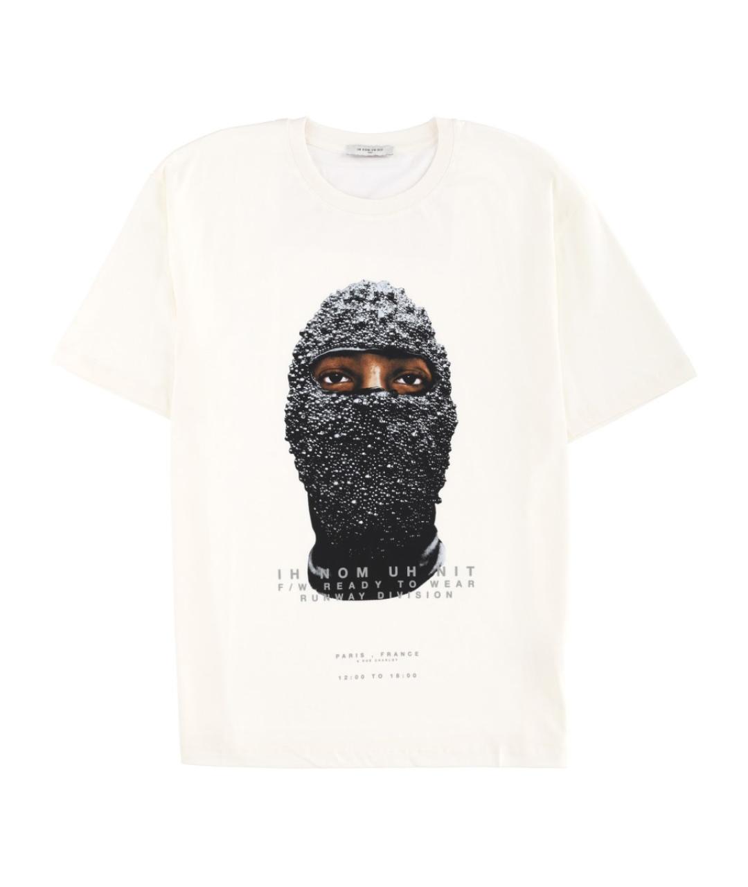 IH NOM UH NIT Белая хлопковая футболка, фото 1