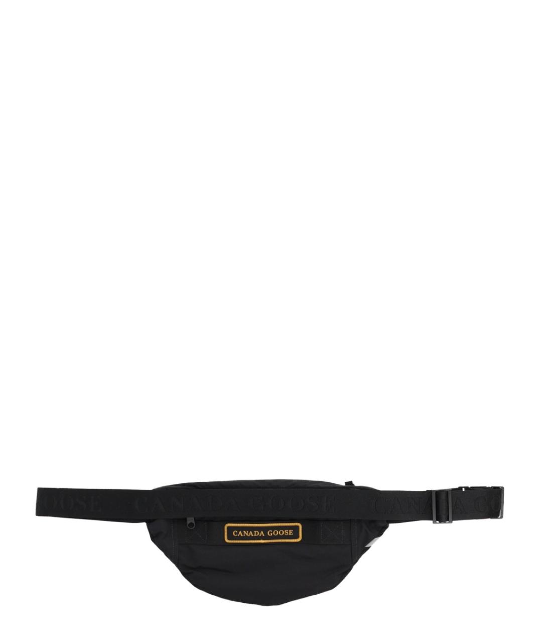 CANADA GOOSE Черная синтетическая поясная сумка, фото 2