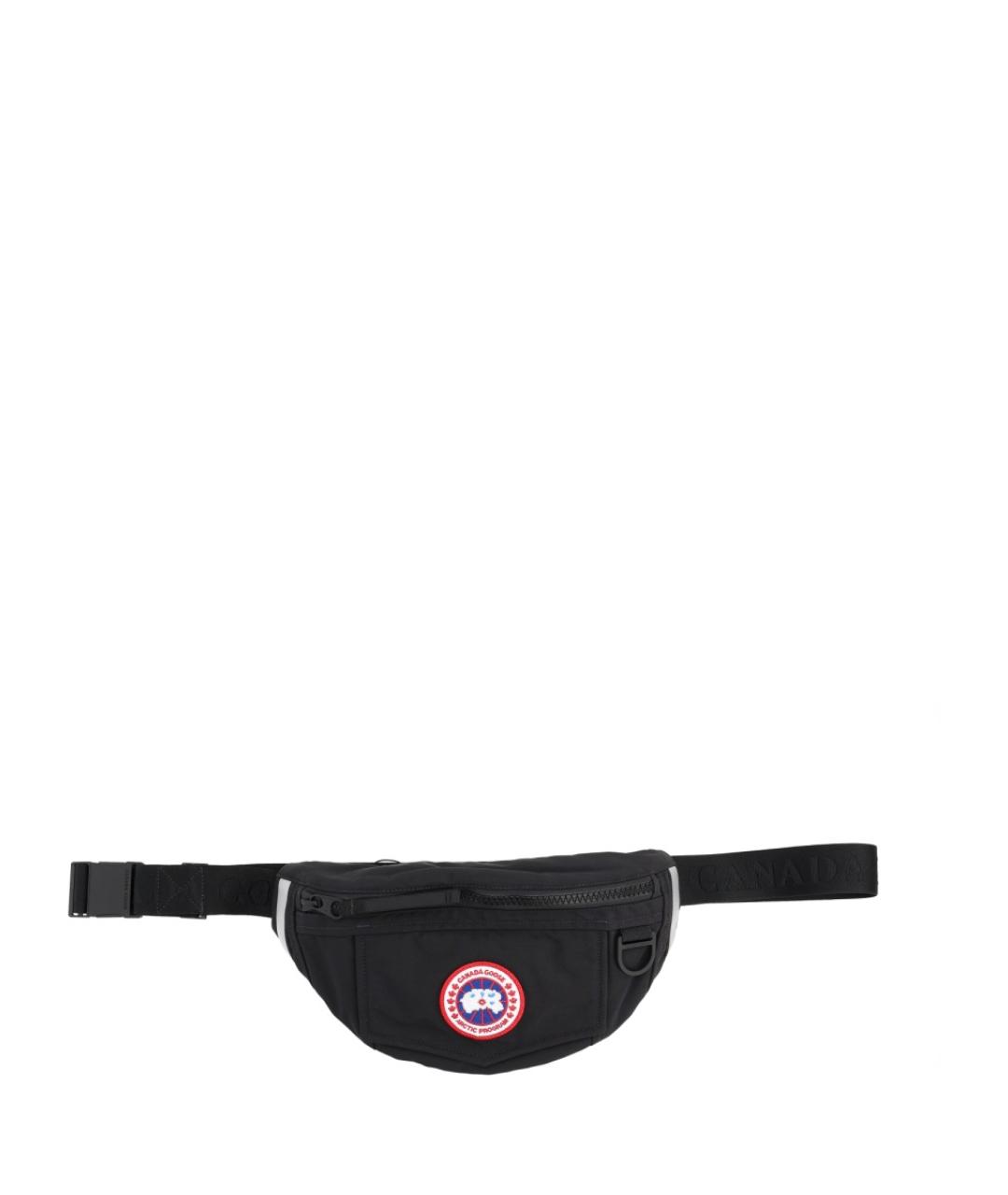 CANADA GOOSE Черная синтетическая поясная сумка, фото 1