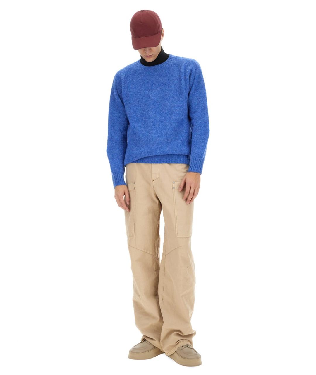 HOWLIN Голубой шерстяной джемпер / свитер, фото 2