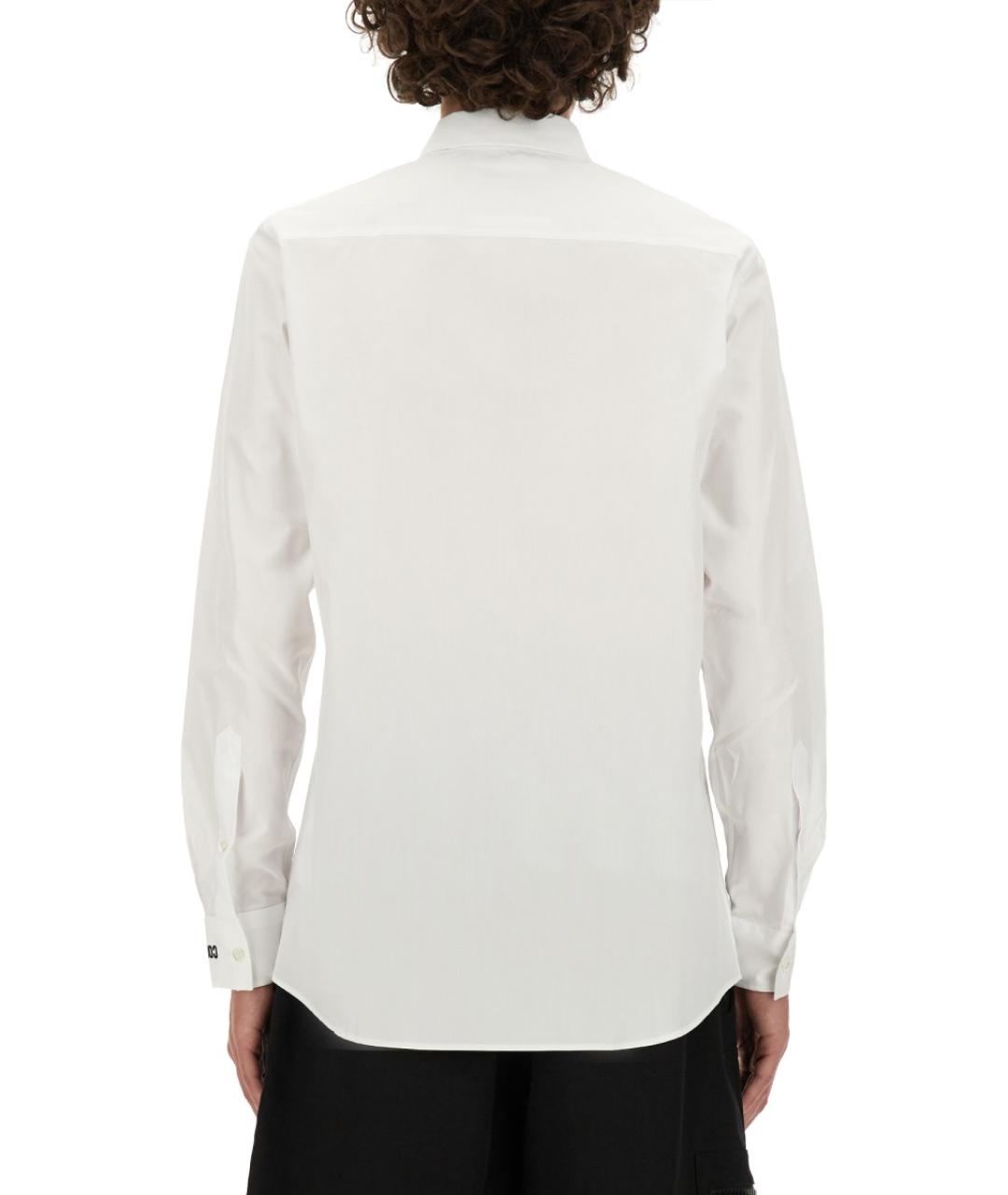MOSCHINO Белая хлопковая кэжуал рубашка, фото 3
