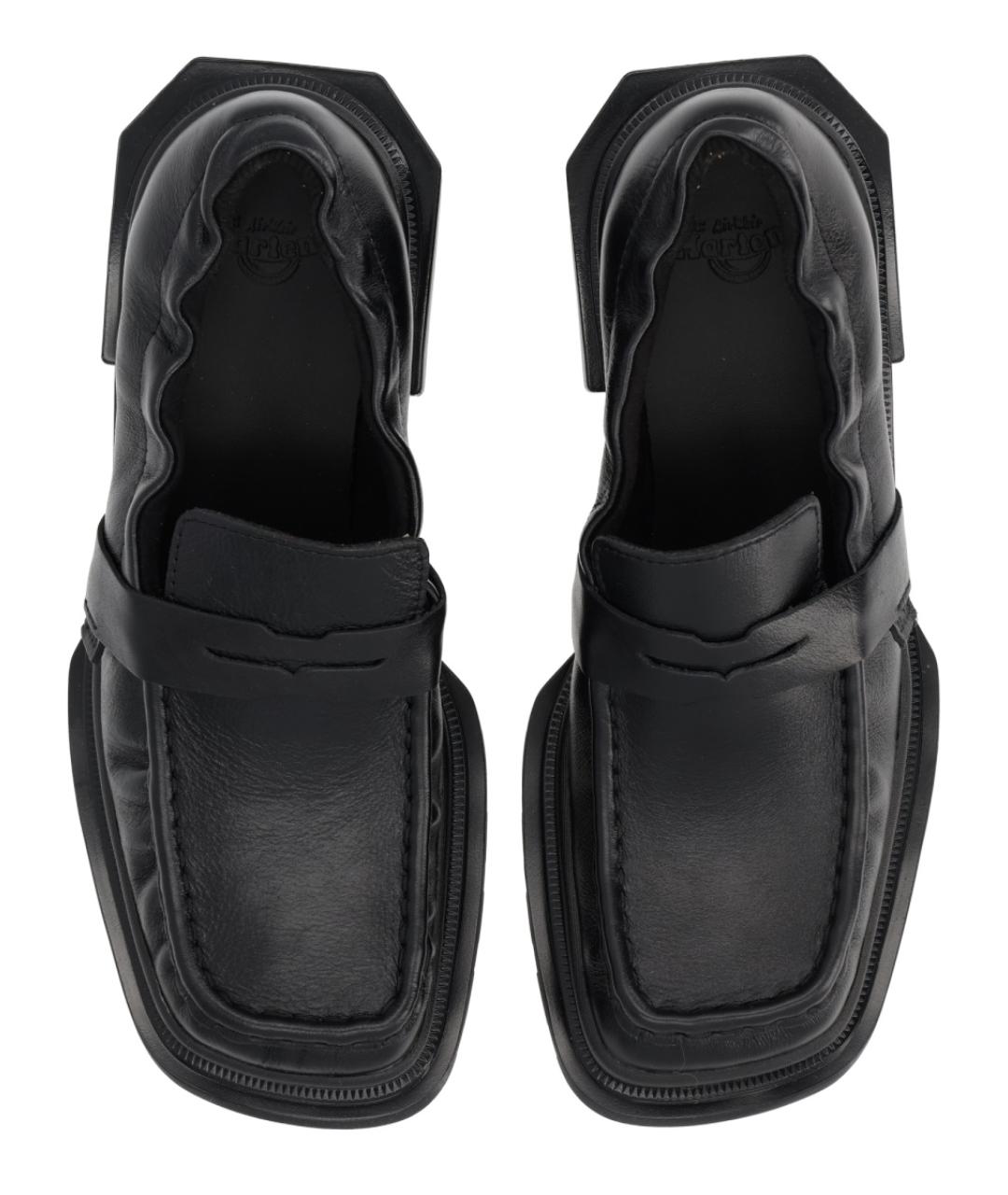 DR. MARTENS Черные кожаные лоферы, фото 6