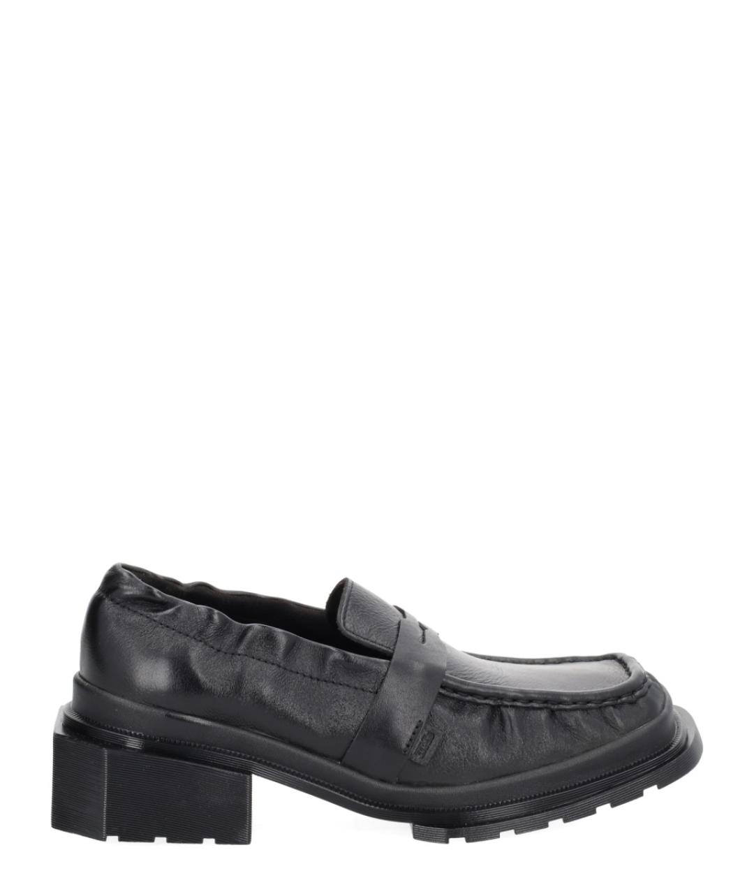 DR. MARTENS Черные кожаные лоферы, фото 1