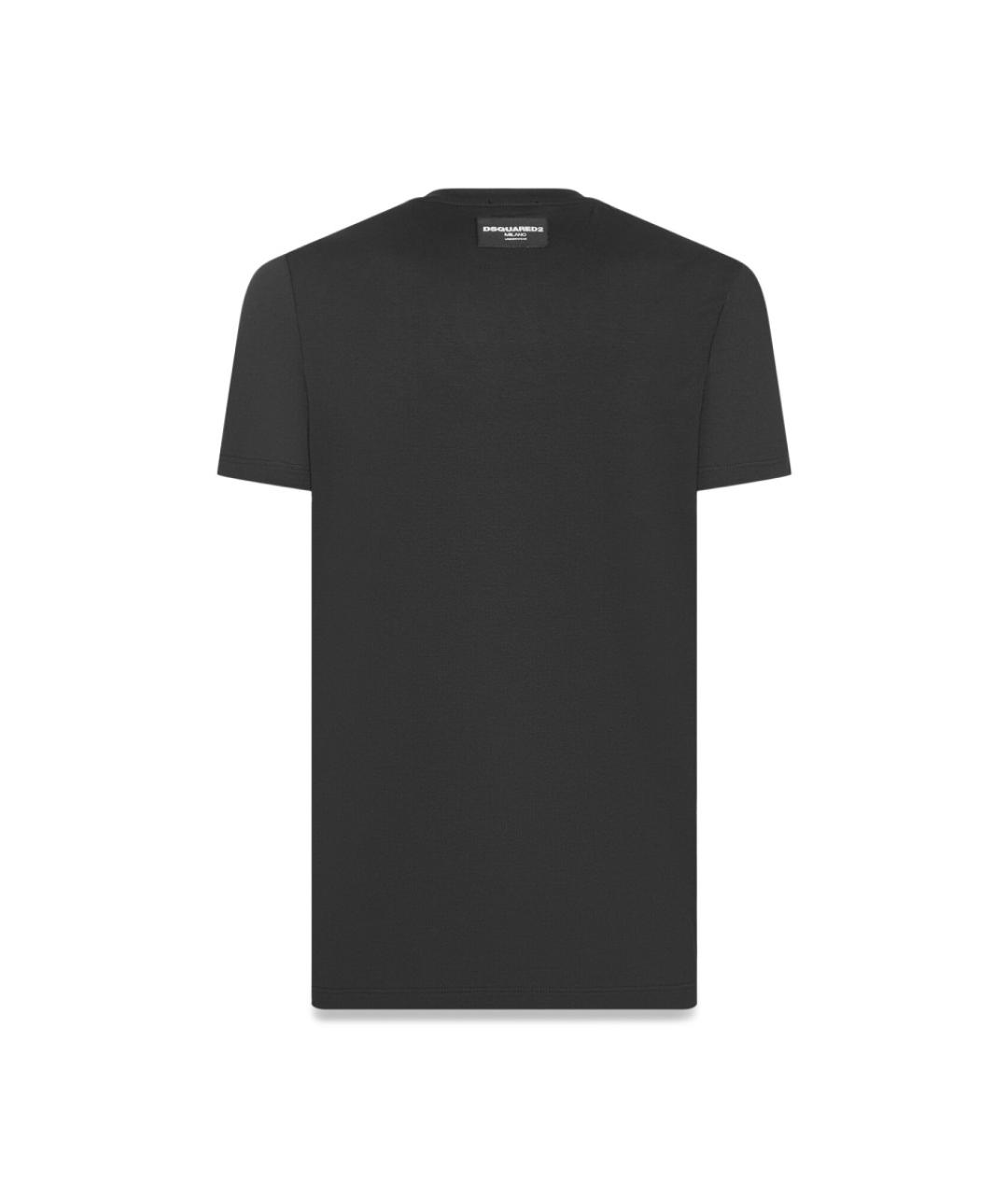 DSQUARED2 Черная хлопковая футболка, фото 2