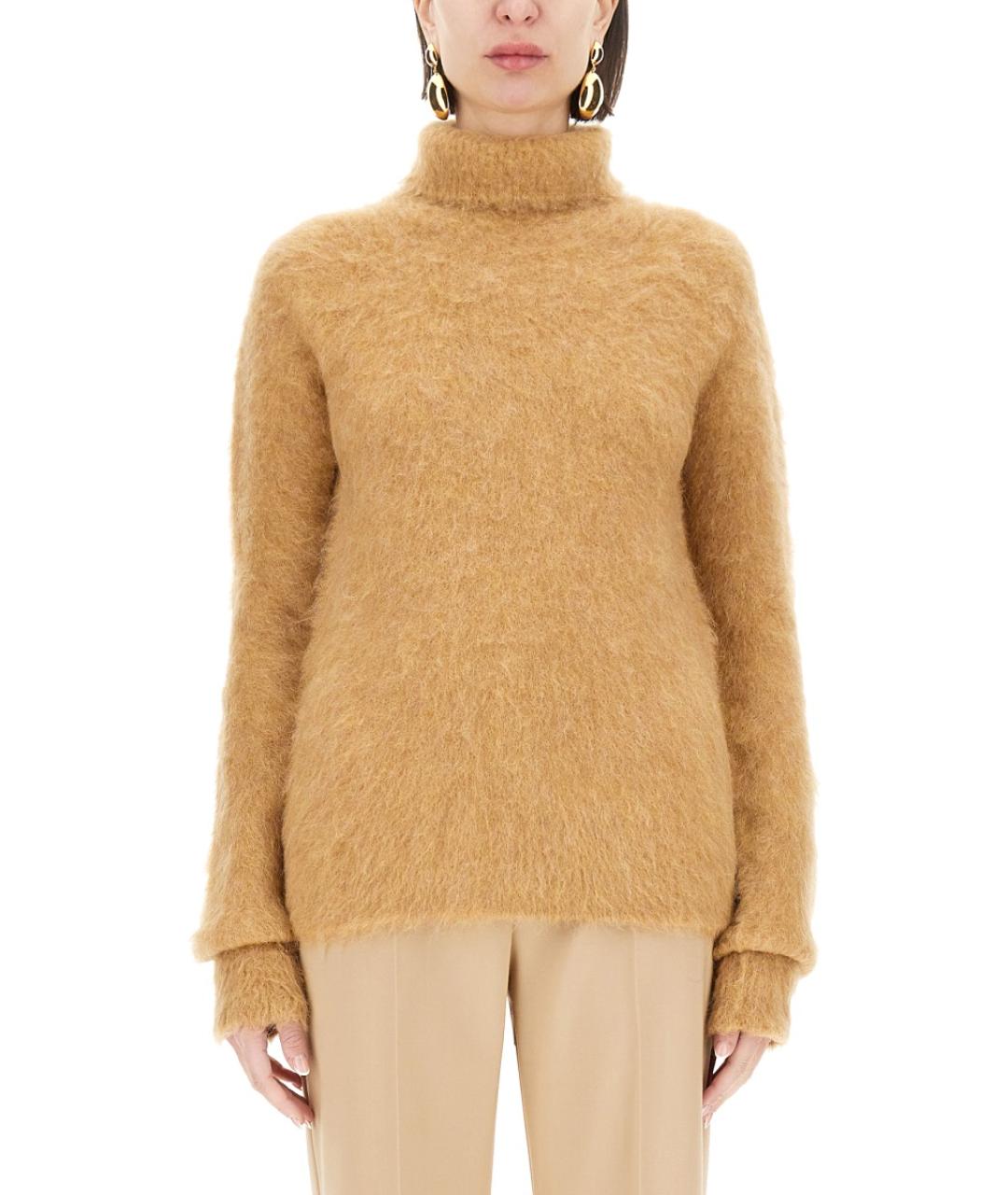 SPORTMAX Бежевый шерстяной джемпер / свитер, фото 1