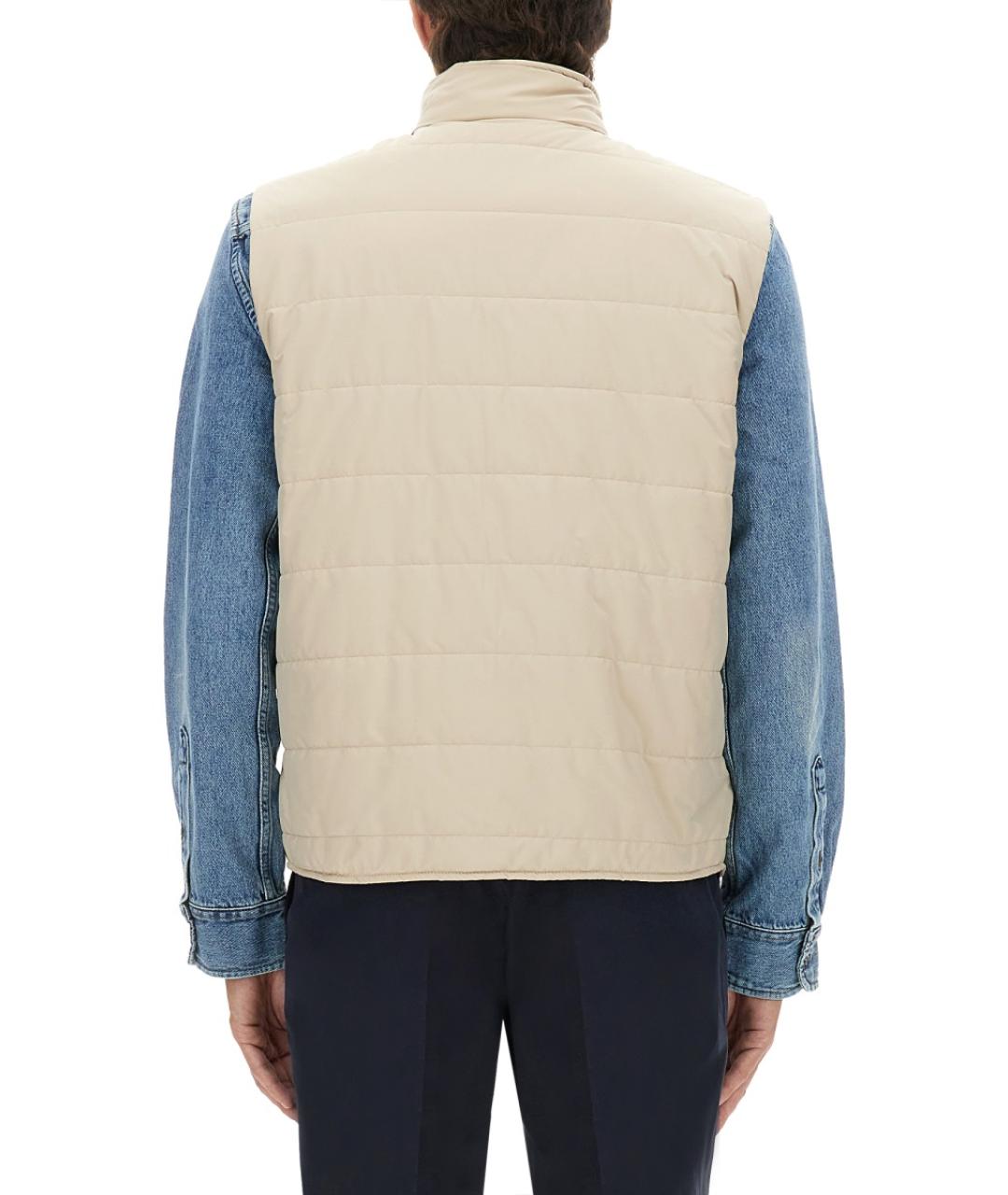 FAY Бежевый полиэстеровый жилет, фото 3