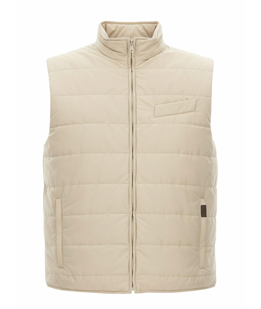 FAY Бежевый полиэстеровый жилет, фото 1