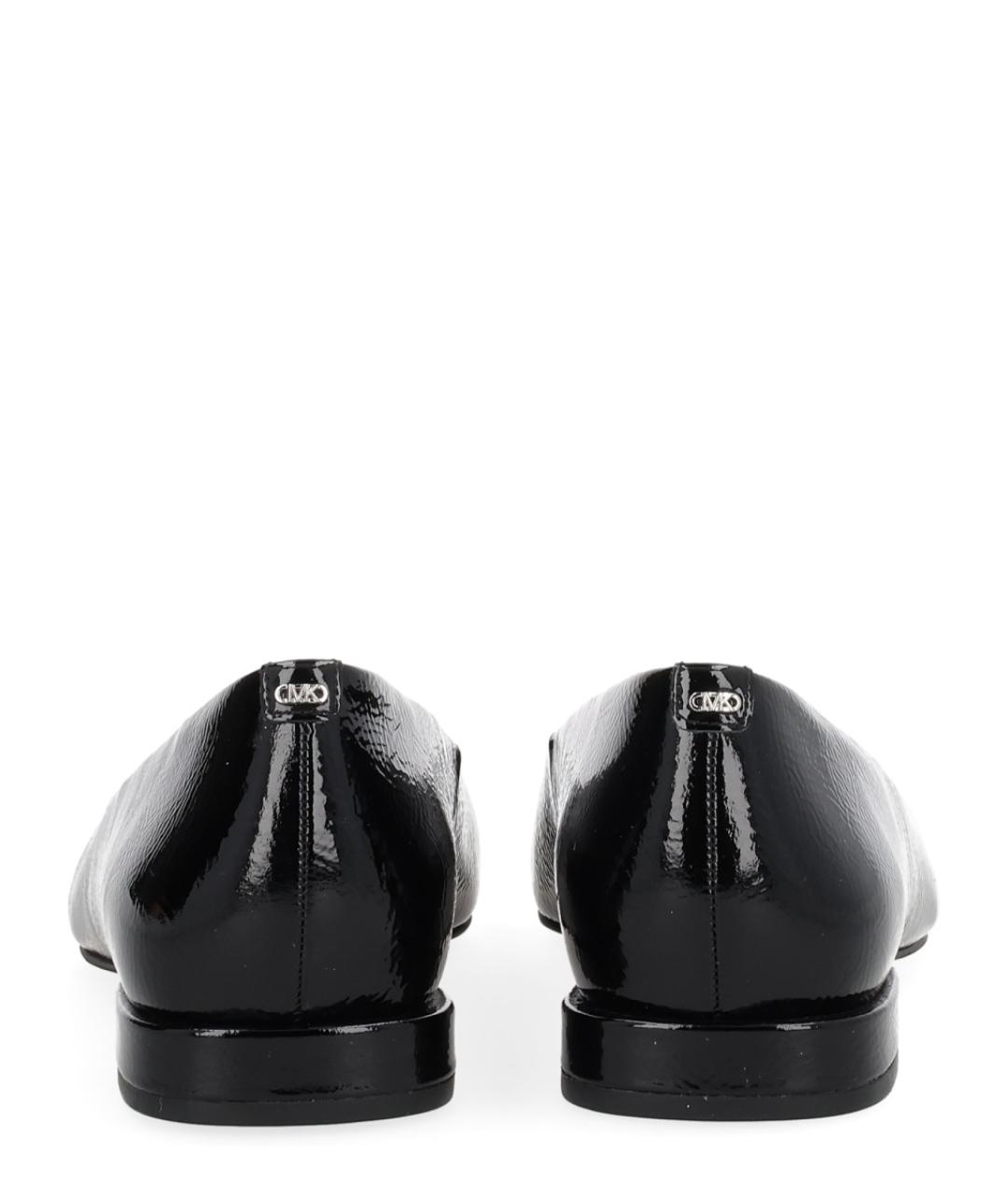 MICHAEL KORS Черные кожаные балетки, фото 4