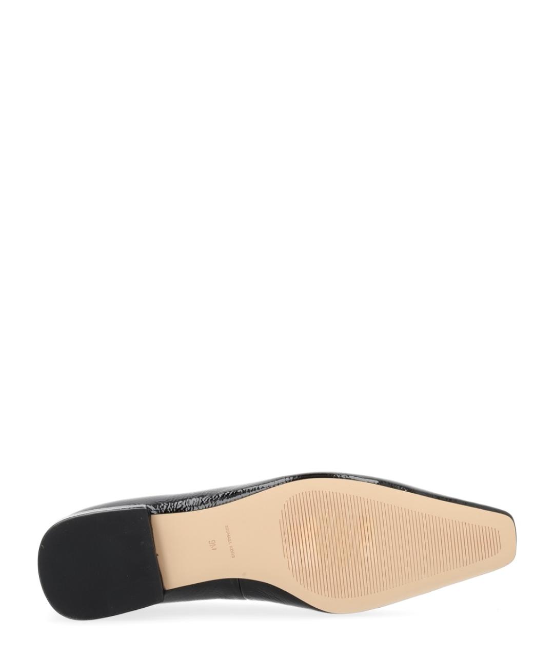 MICHAEL KORS Черные кожаные балетки, фото 6