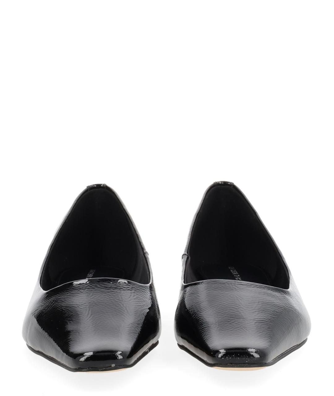 MICHAEL KORS Черные кожаные балетки, фото 3