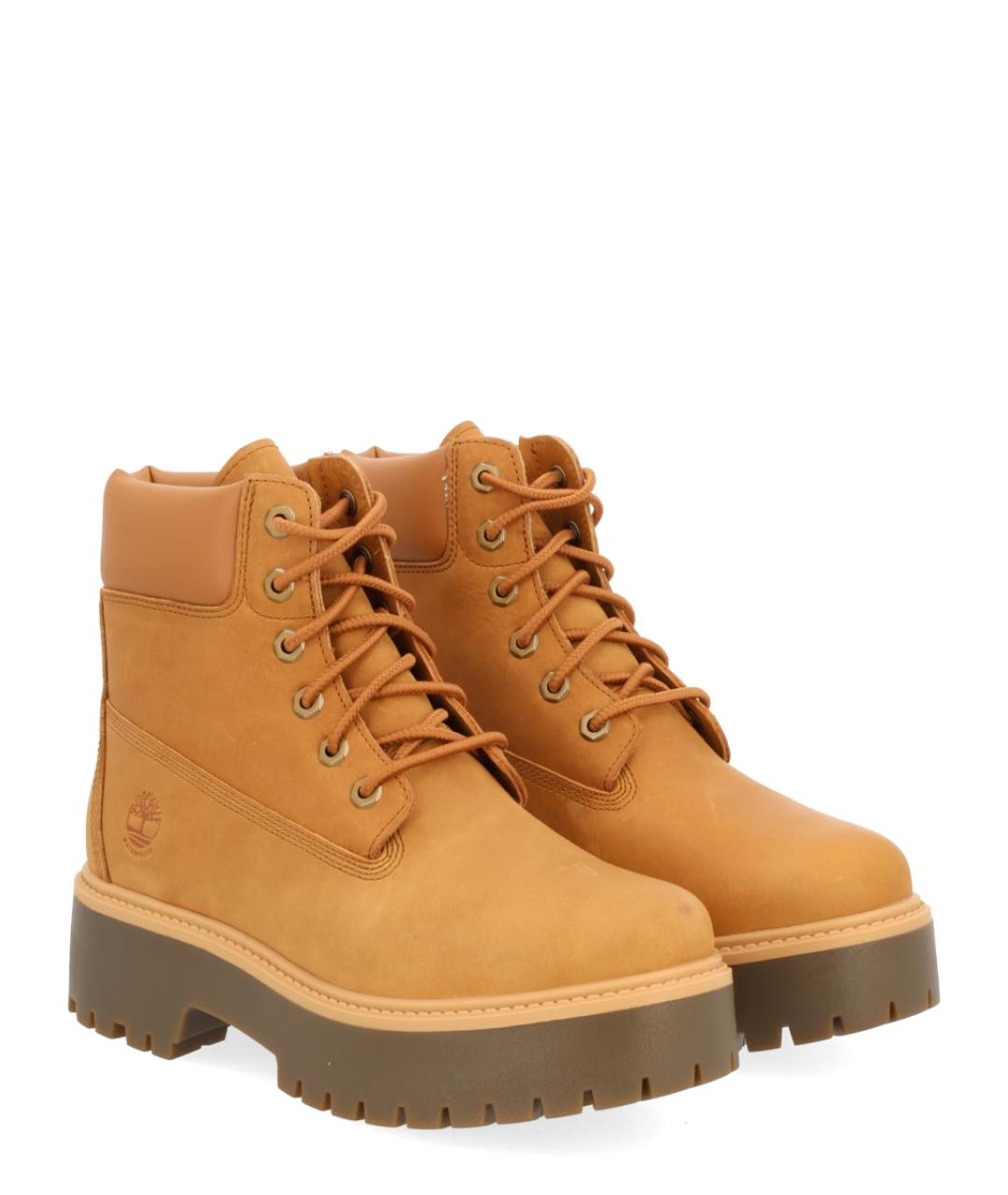 TIMBERLAND Бежевые кожаные ботинки, фото 2