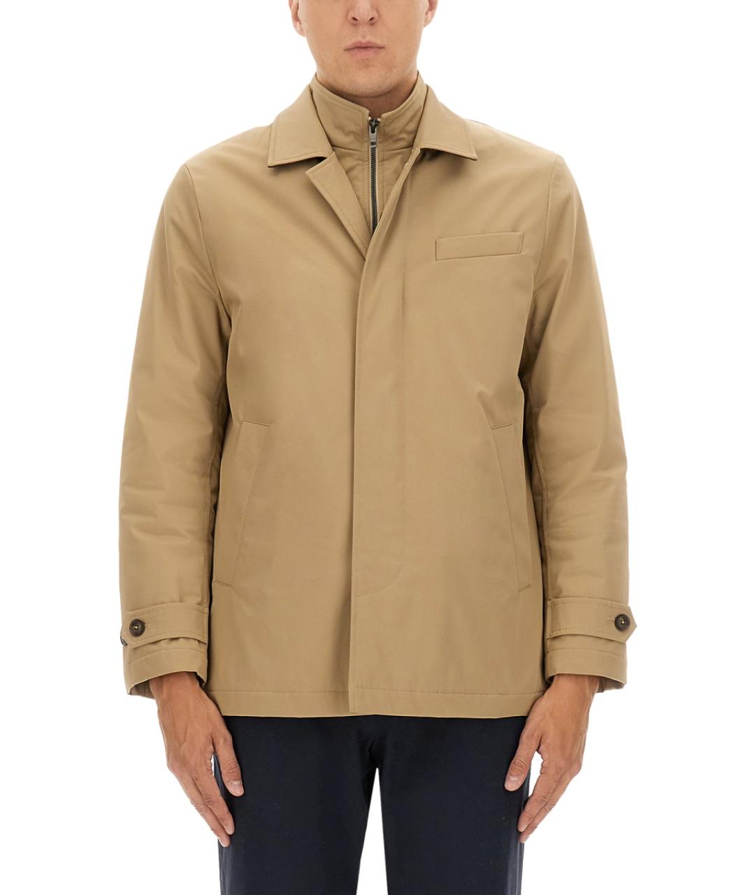 FAY Бежевая полиэстеровая куртка, фото 2