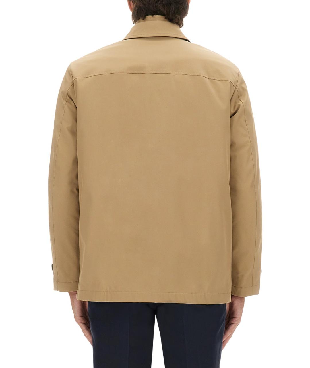 FAY Бежевая полиэстеровая куртка, фото 4