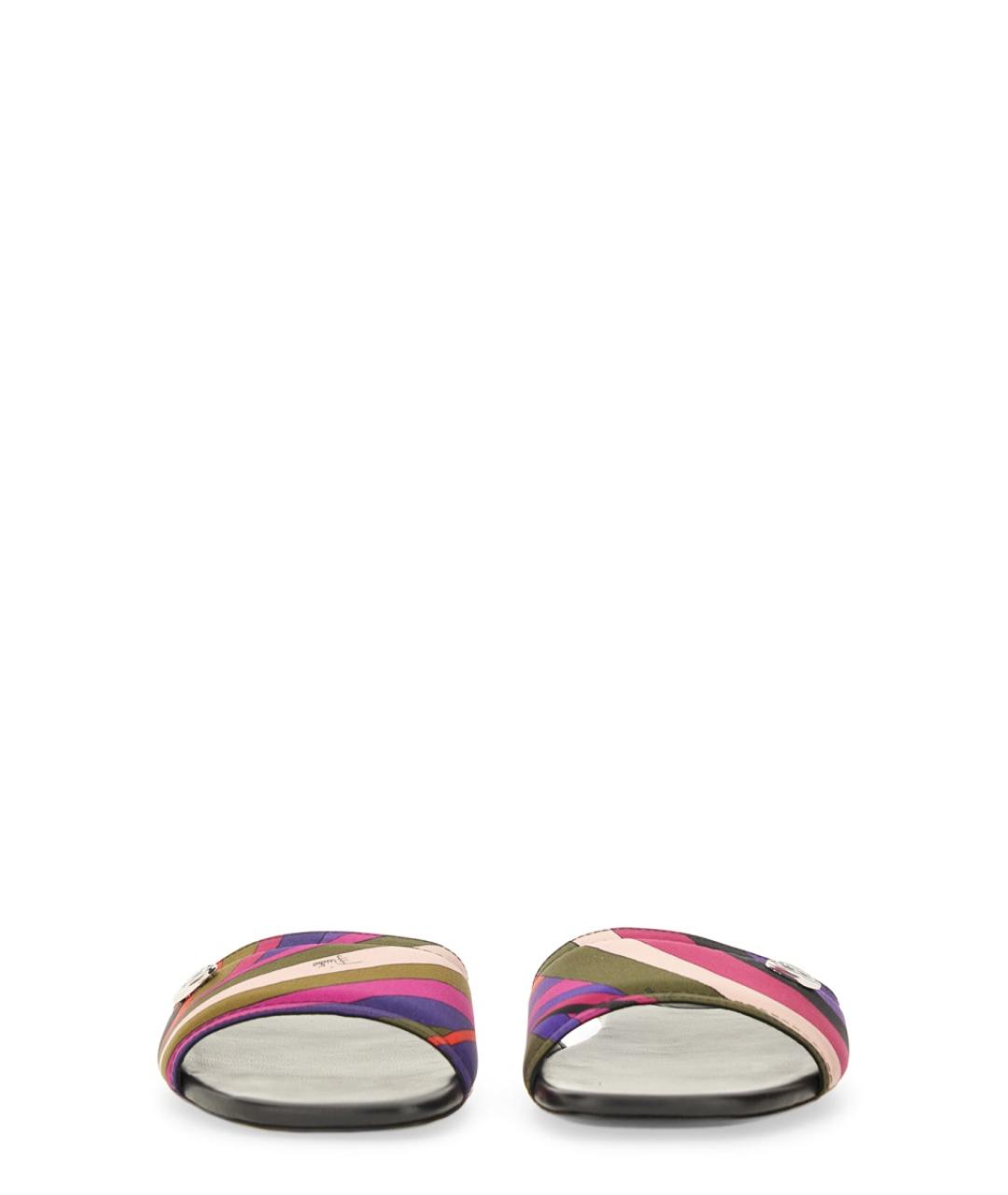 PUCCI Мульти текстильные шлепанцы, фото 4