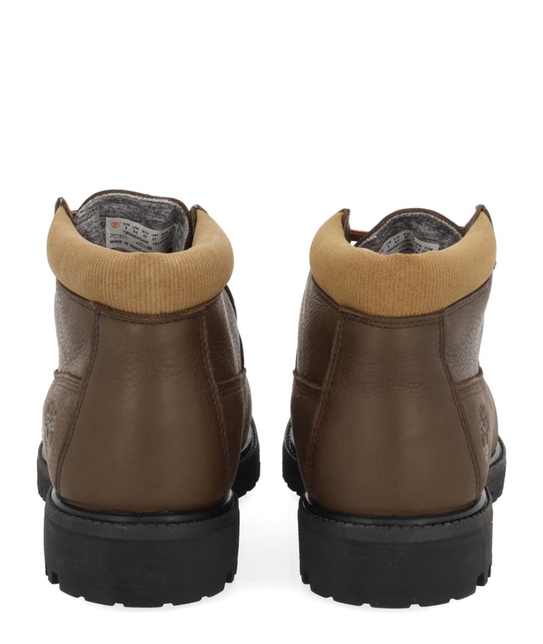 TIMBERLAND Коричневые кожаные высокие ботинки, фото 4