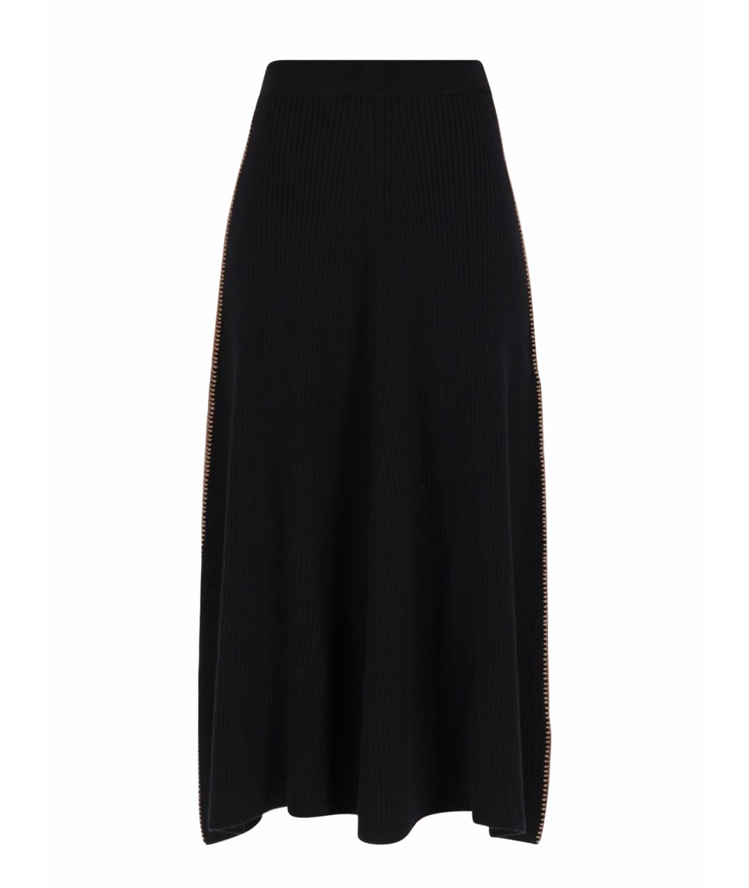 PAUL SMITH Черная шерстяная юбка миди, фото 1
