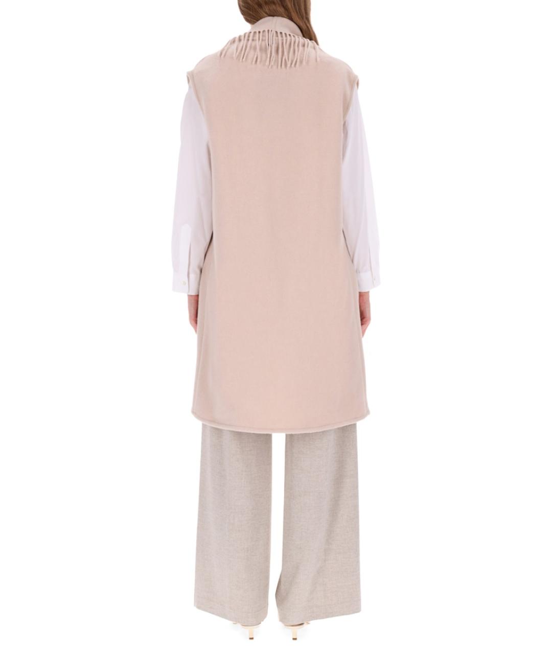 HERNO Розовый шерстяной жилет, фото 4