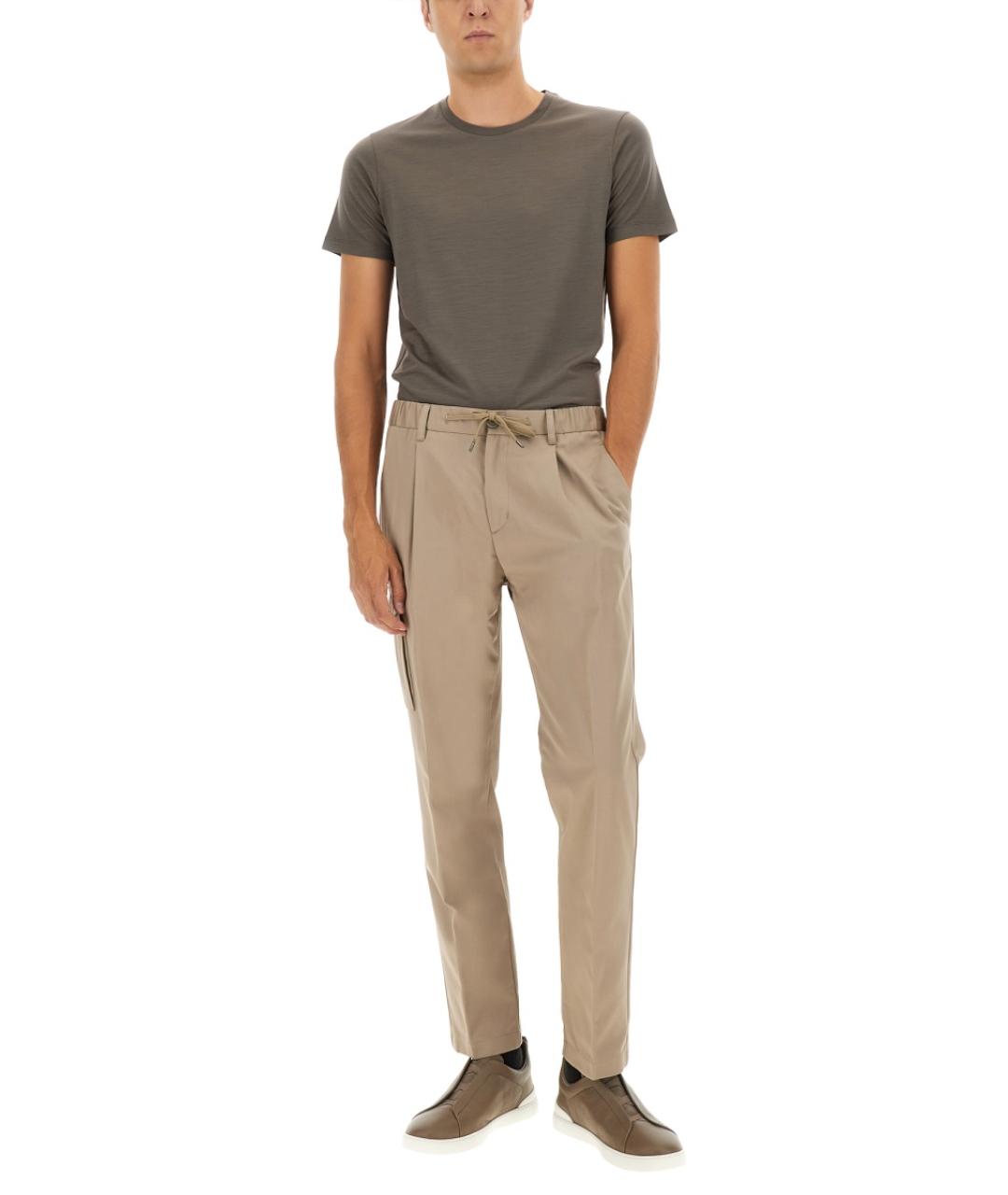 HERNO Серая хлопко-шерстяная футболка, фото 2