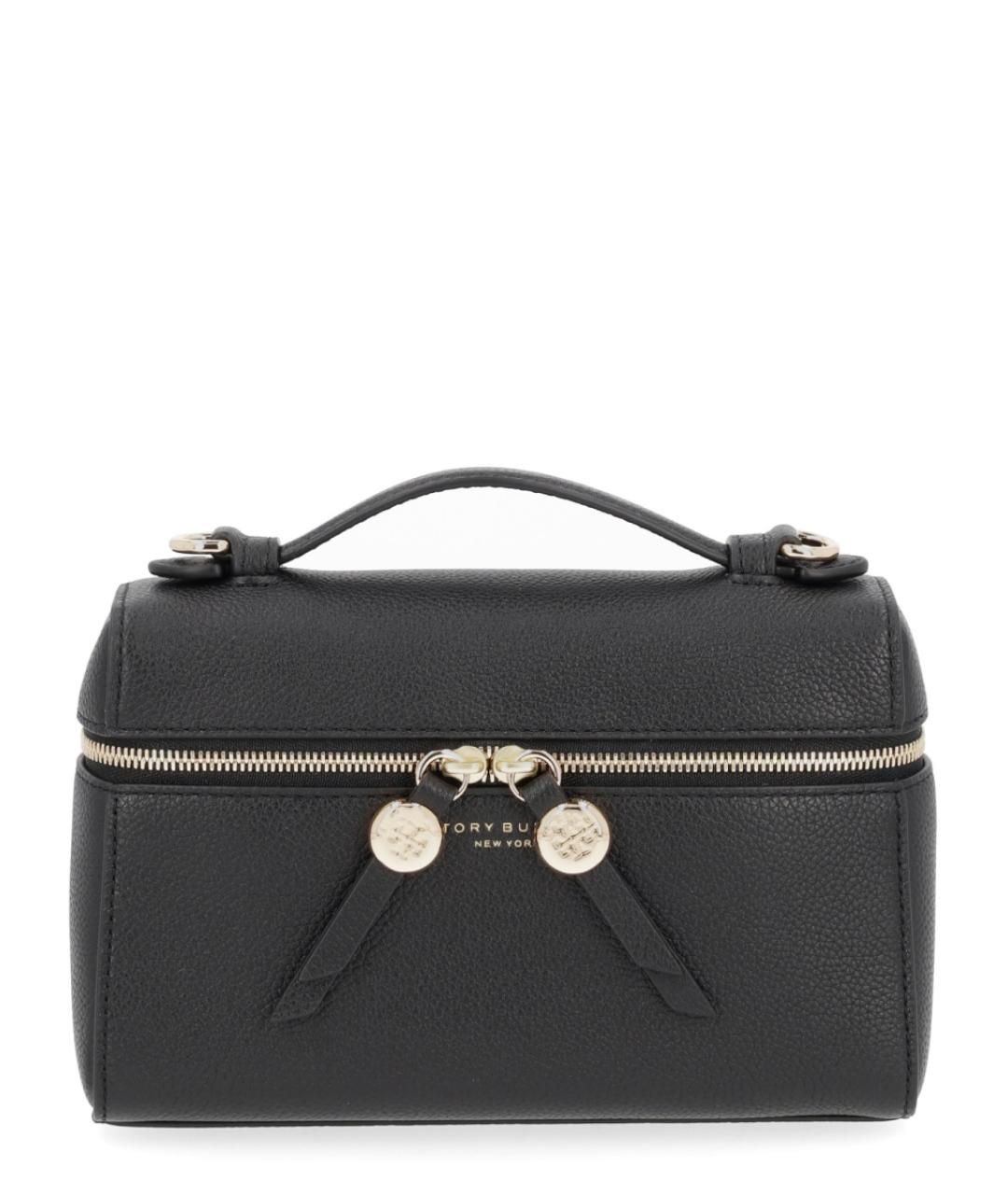 TORY BURCH Черная кожаная сумка через плечо, фото 1