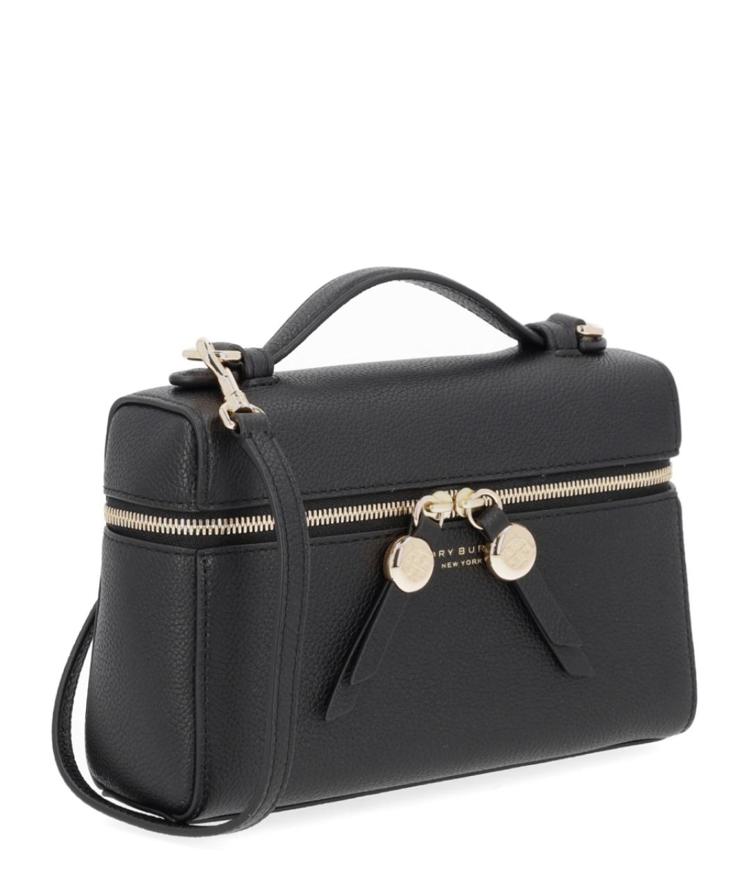 TORY BURCH Черная кожаная сумка через плечо, фото 2