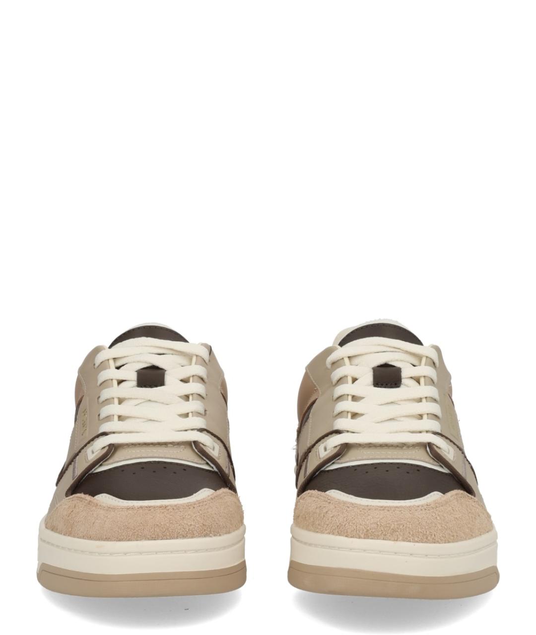 AXEL ARIGATO Бежевые кожаные низкие кроссовки / кеды, фото 3