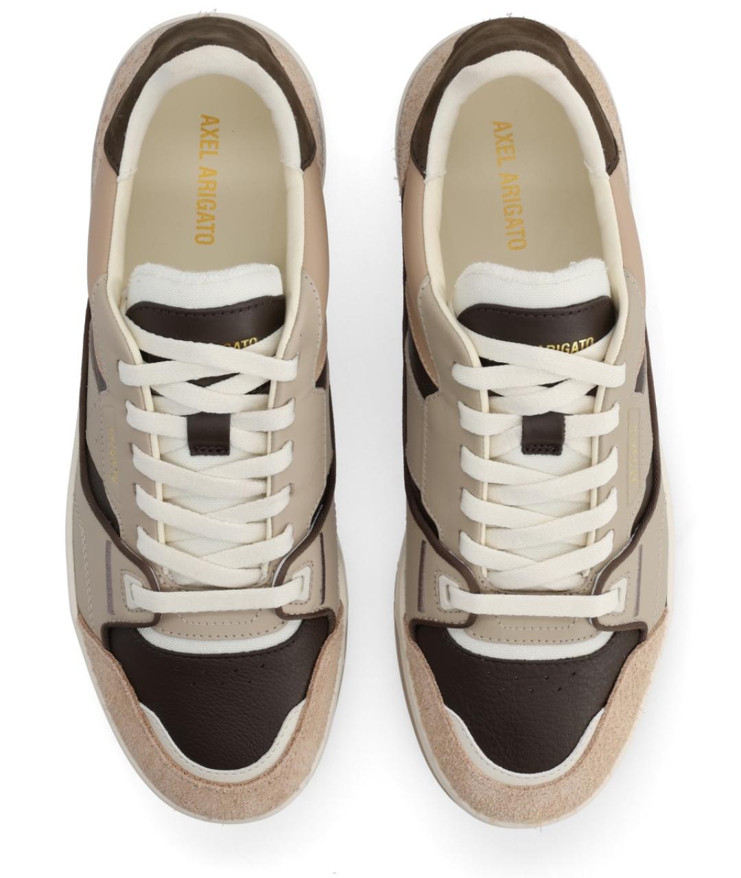 AXEL ARIGATO Бежевые кожаные низкие кроссовки / кеды, фото 5