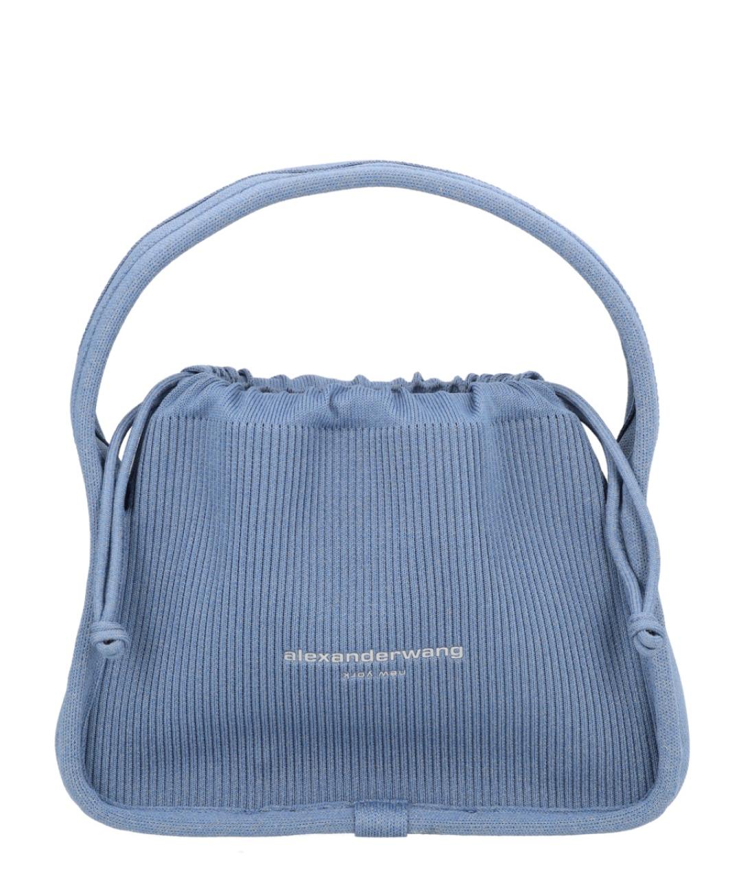 ALEXANDER WANG Синяя синтетическая сумка с короткими ручками, фото 1