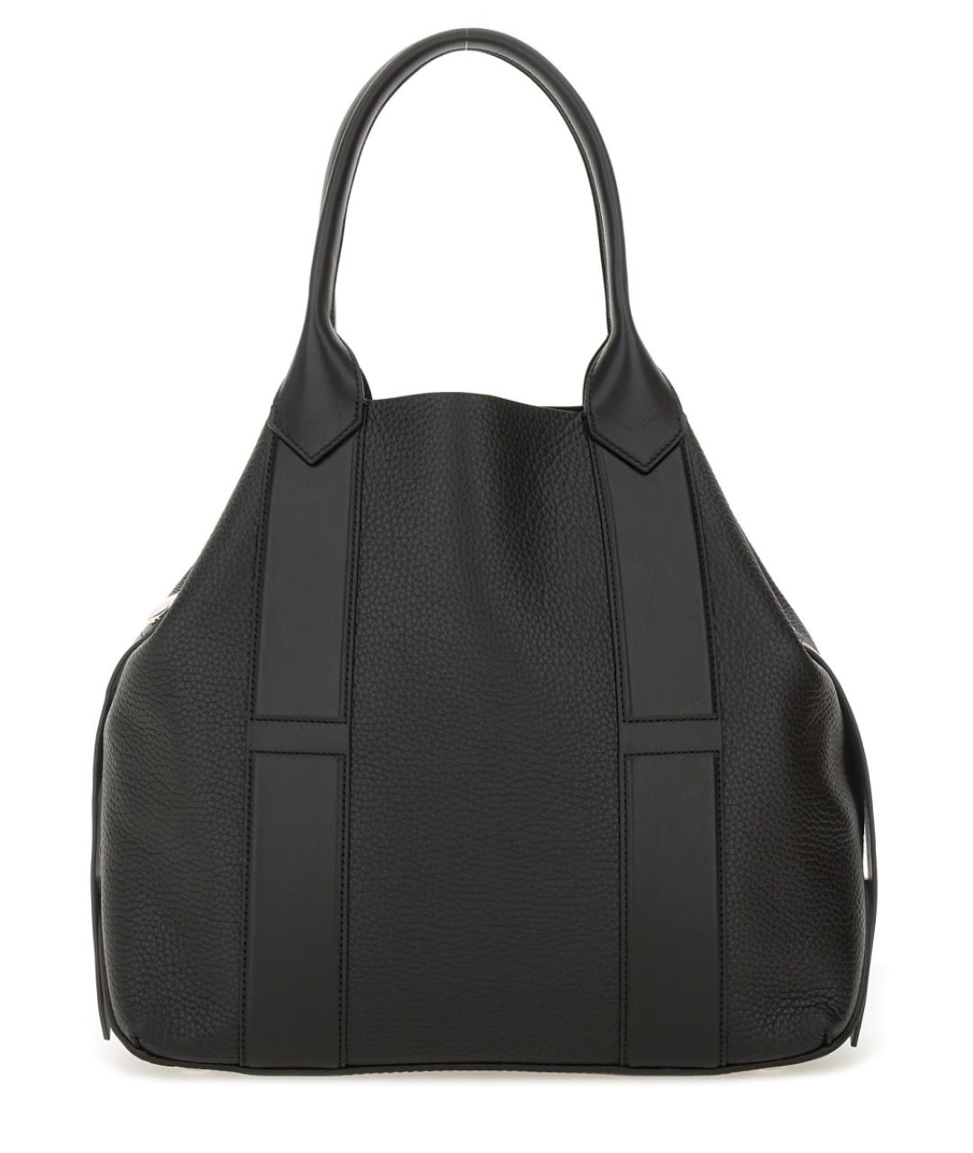 HOGAN Черная кожаная сумка тоут, фото 2