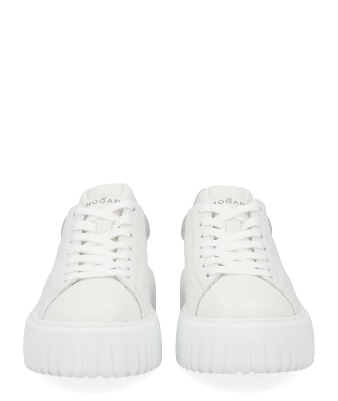 HOGAN Белые кожаные кроссовки, фото 3