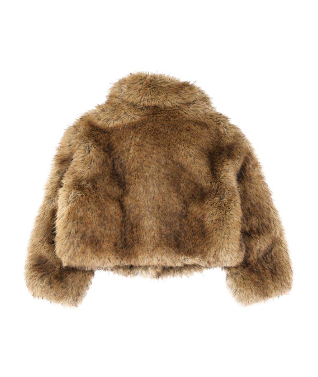 STAND Бежевая полиэстеровая шуба, фото 2