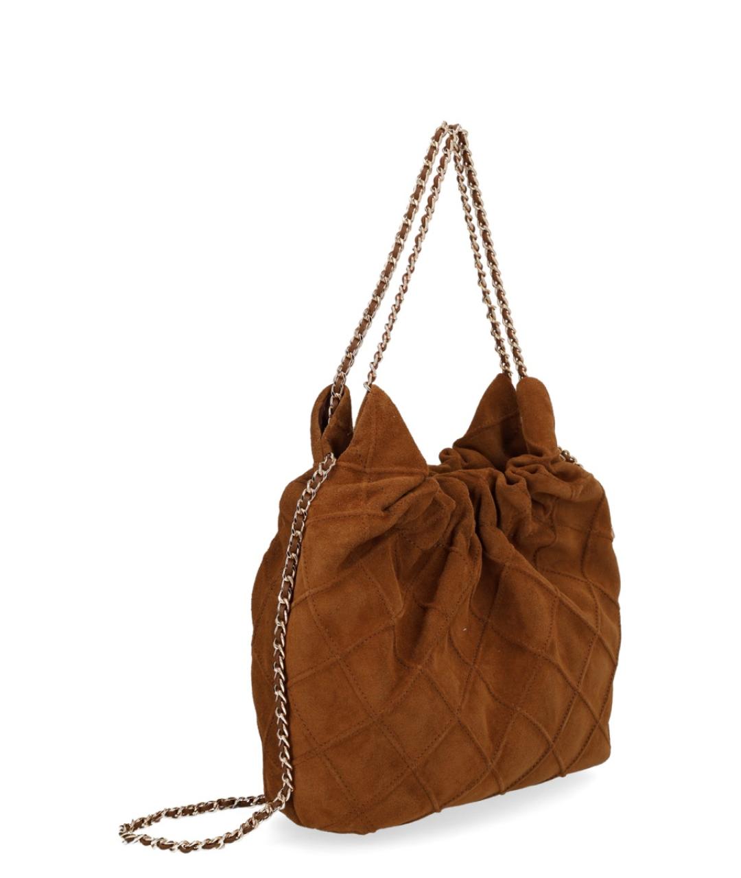 TORY BURCH Коричневая кожаная сумка через плечо, фото 2