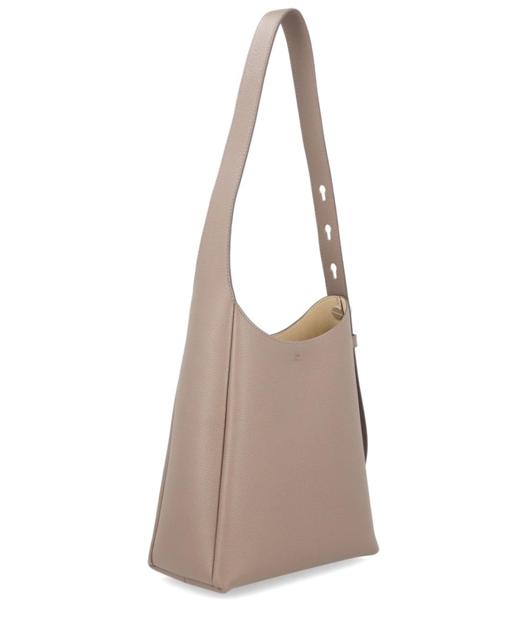 TORY BURCH Бежевая кожаная сумка через плечо, фото 4